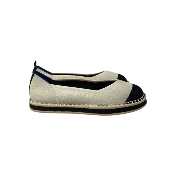 Rothy's Espadrille Women's Size 11  White Navy Boardwalk Slip On Flats - Picture 4 of 10